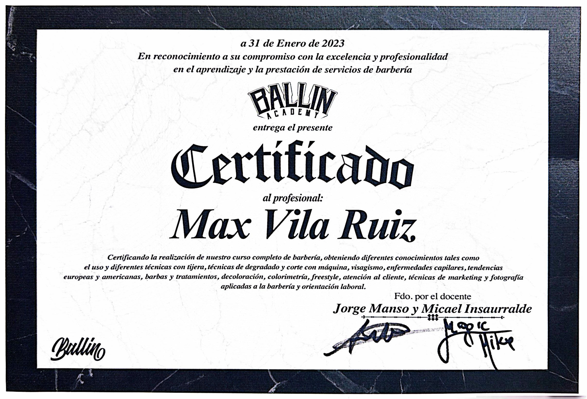 Certificado